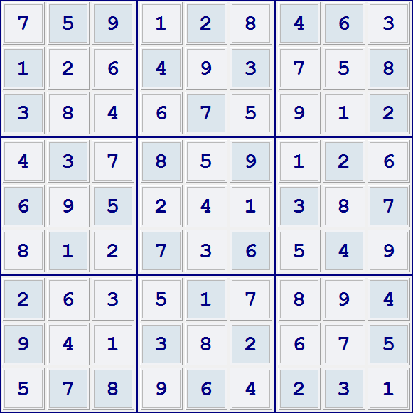 Jogo Sudoku Com Respostas. Complexidade Difícil. Vetor Simples